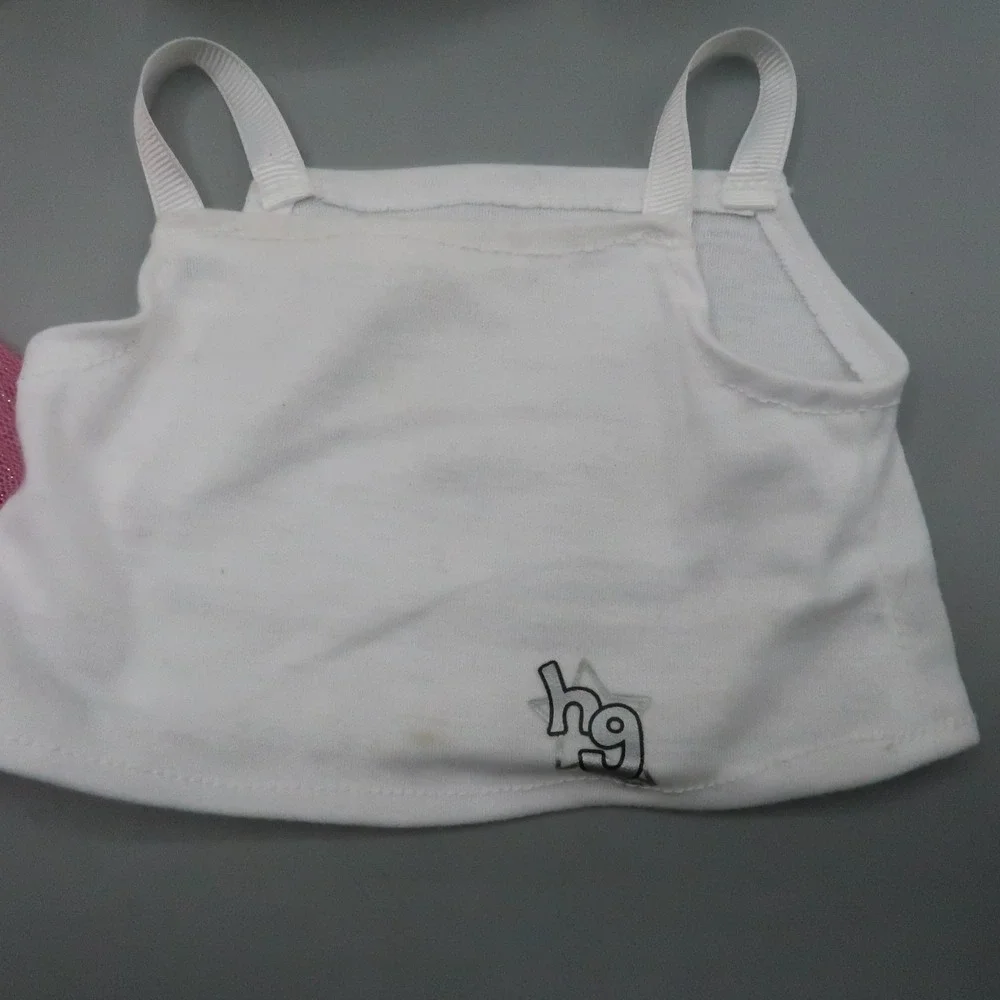 Build A Bear‎ Clothing Lot Wedding Dress Pink Girly Princess HG Top